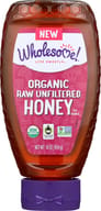 Wholesome Sweeteners Organic Raw Unfiltered Honey, 16 Oz