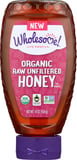 Wholesome Sweeteners Organic Raw Unfiltered Honey, 16 Oz