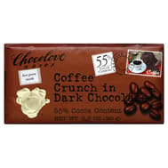 Chocolove Xoxox - Premium Chocolate Bar - Dark Chocolate - Coffee Crunch - 3.2 Oz Bars - Case Of 12