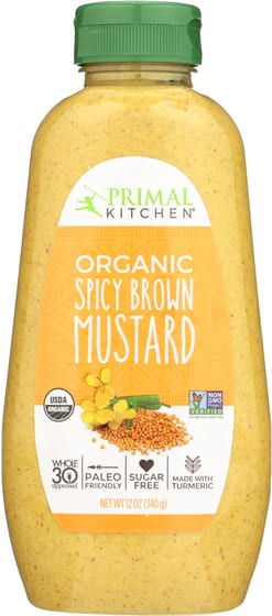 Primal Kitchen Organic Spicy Brown Mustard, 12 Oz