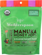 Wedderspoon Organic Manuka Honey Pops For Kids Variety, 4 Oz