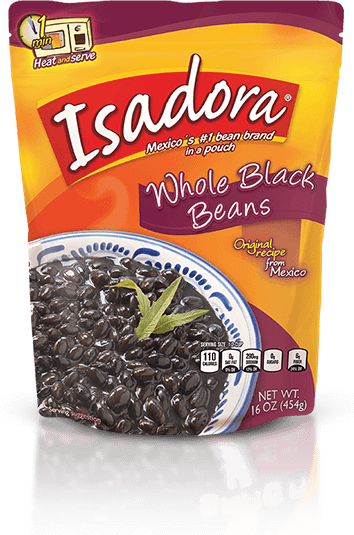 Isadora Whole Black Beans, 16 Oz