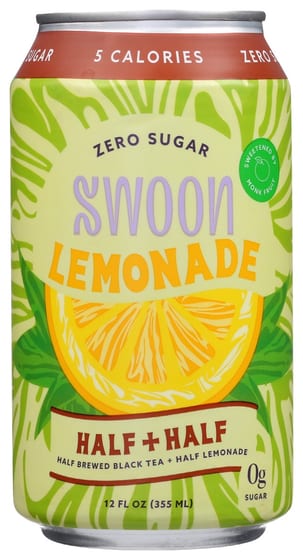 Swoon: Lemonade Half Tea Zero Sg, 12 Fo