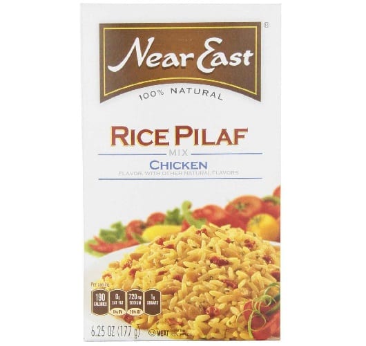 Near East Rice Pilaf Mix - Chicken - Case Of 12 - 6.25 Oz.