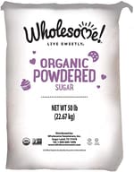 Wholesome: Organic Powdered Sugar, 50 Lb