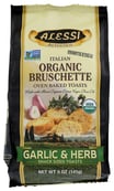 Alessi Garlic And Herb Italian Organic Bruschette, 5 Oz