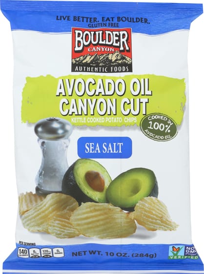 Boulder Canyon Avocado Oil Sea Salt Chip Kettle, 10 Oz