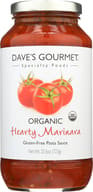Daves Gourmet: Sauce Hearty Marinara Org, 25.5 Oz