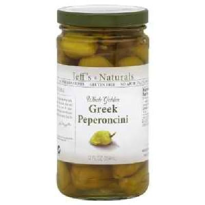 Jeff's Natural Jeff's Natural Greek Pepperoncini - Pepperoncini - Case Of 6 - 12 Oz.