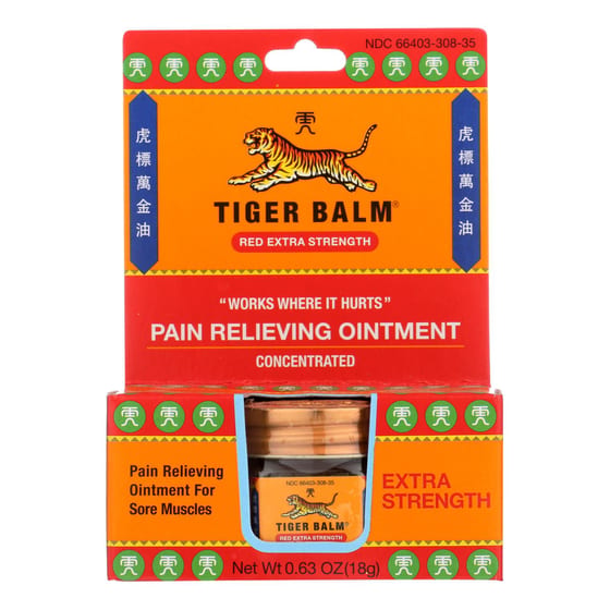 Tiger Balm Pain Relieving Ointment - Extra Strength - .63 Oz