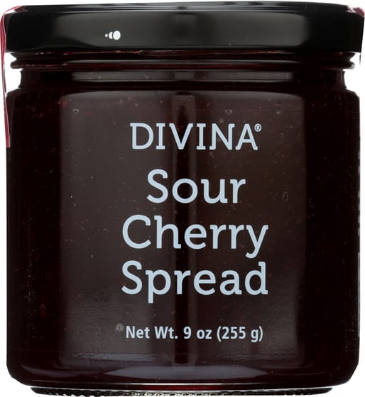 Divina: Sour Cherry Spread, 9 Oz