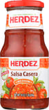 Herdez: Casera Medium Salsa, 16 Oz