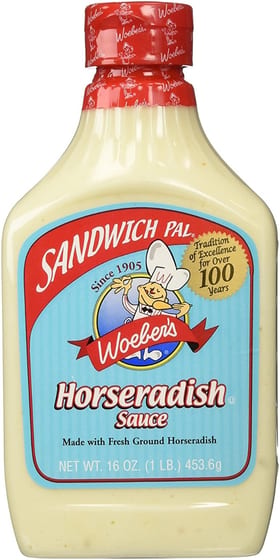 Woebers: Sauce Sndwch Pal Horseradish, 16 Oz