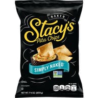 Stacys Pita Chip: Pita Lg Simply Naked, 7.33 Oz