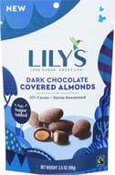 Lilys Sweets: Dark Chocolate Covered Almonds, 3.5 Oz