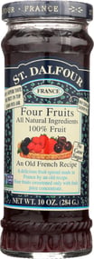 St Dalfour: All Natural Fruit Spread Four Fruits, 10 Oz