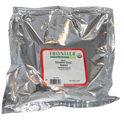 Frontier Herb Sesame Seeds - Organic - Whole - Hulled - 2.32 Oz