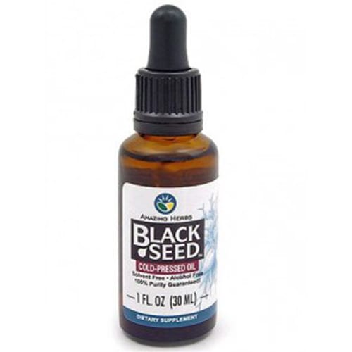 Amazing Herbs Black Seed Oil Cold Pressed Premium (1x1 Fl Oz)