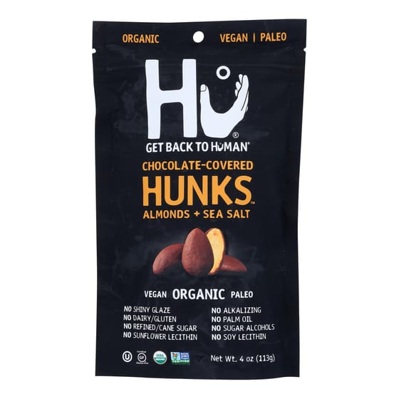 Hu - Hunks Organic Chocolate Cvrd Al/ss - Case Of 6-4 Oz