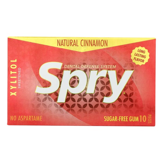Spry Xylitol Gems - Cinnamon - Case Of 20 - 10 Count