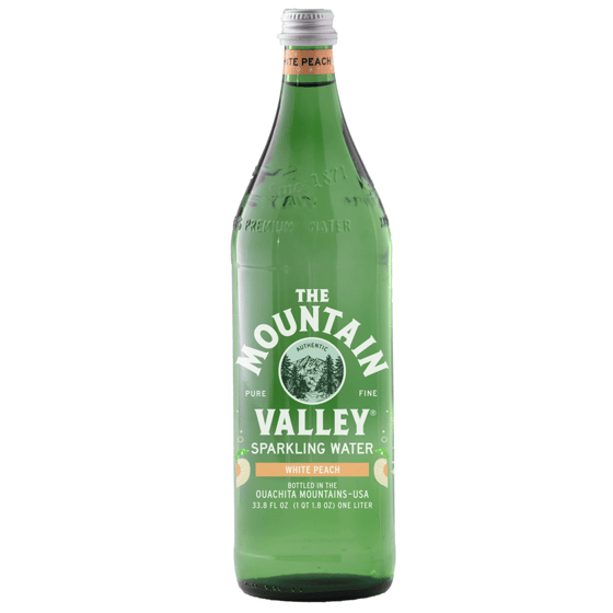 Mountain Valley White Peach Sparkling Water, 33.8 Fo