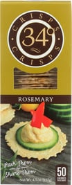 34 Degrees Rosemary Crispbread, 4.5 Oz