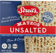 Streits Unsalted Matzo, 11 Oz