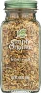 Simply Organic: Ssnng Fennel Seeds Bttl, 1.9 Oz