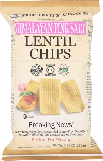 The Daily Crave Chip Lentil Himalayan Pink Salt, 4.25 Oz