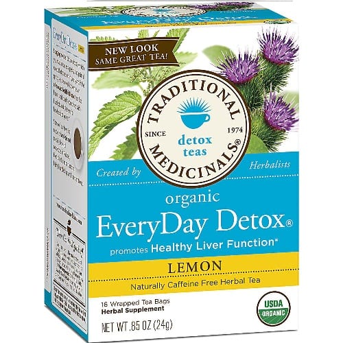 Traditional Medicinals Everyday Detox Herbal Tea - Case Of 6 - 16 Bags