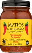 Mateo's: Gourmet Salsa Medium, 16 Oz