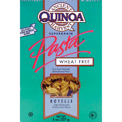 Ancient Harvest Organic Gluten Free Quinoa Supergrain Pasta - Rotelle - Case Of 12 - 8 Oz