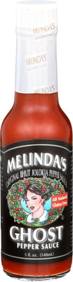 Melindas: Hot Sauce Ghost Pepper, 5 Oz