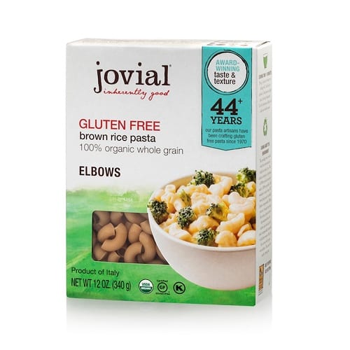 Jovial - Gluten Free Brown Rice Pasta - Elbow - Case Of 12 - 12 Oz.