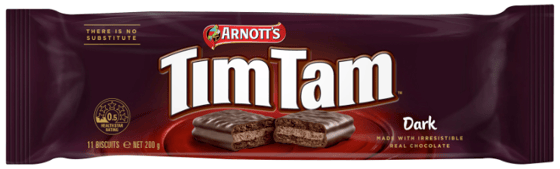 Arnotts Timtam Dark Chocolate Cookies, 7 Oz