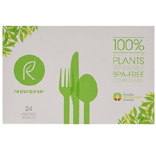 Repurpose Plant Base High Heat Utensils Set - Case Of 20 - 24 Count