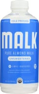 Malk: Pure Almond Malk Unsweetened, 28 Oz
