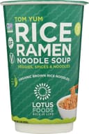 Lotus Foods: Tom Yum Rice Ramen Noodle Soup Cup, 2 Oz