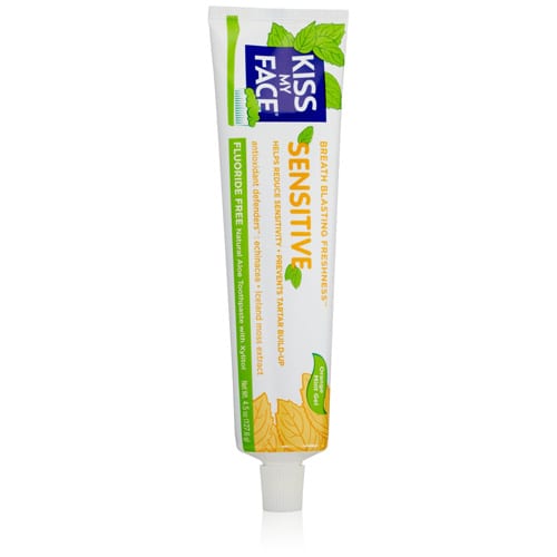 Kiss My Face Toothpaste Sensitive Fluoride Free Gel 4.5 Oz