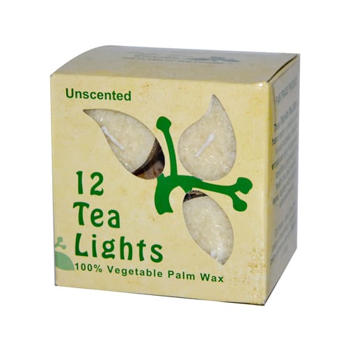 Aloha Bay Palm Wax Tea Lights With Aluminum Holder Cream (1x12/.7 Oz)