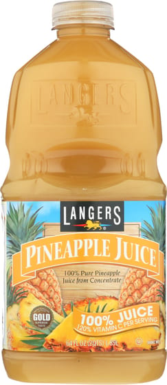 Langers: Pineapple Juice With Vitamin C, 64 Fl Oz