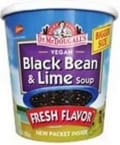 Dr. Mcdougall's Vegan Black Bean And Lime Soup Big Cup - Case Of 6 - 3.4 Oz.
