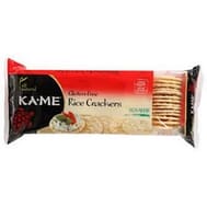 Ka'me Rice Crackers - Sesame - Case Of 12 - 3.5 Oz.