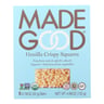 Made Good Crispy Squares - Vanilla - Case Of 6 - 4.68 Oz.