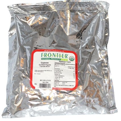 Frontier Herb Cayenne Chili Powder Organic Ground 30000 Hu - Single Bulk Item - 1lb