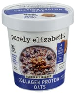 Purely Elizabeth: Blueberry Walnut Collagen Protein Oats Cup, 2 Oz