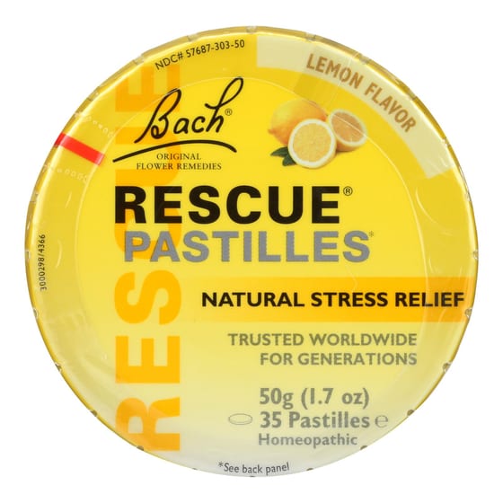 Bach Rescue Remedy Pastilles Lemon 50 Gram (12 Pack)
