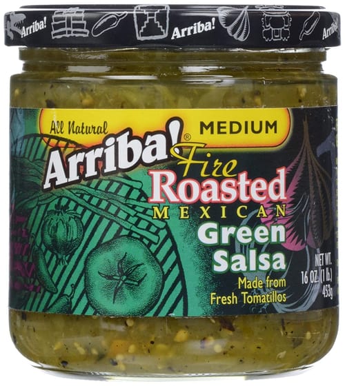 Arriba: Salsa Grn Medm, 16 Oz