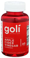 Goli Nutrition: Apple Cider Vinegar Gummy, 60 Pc