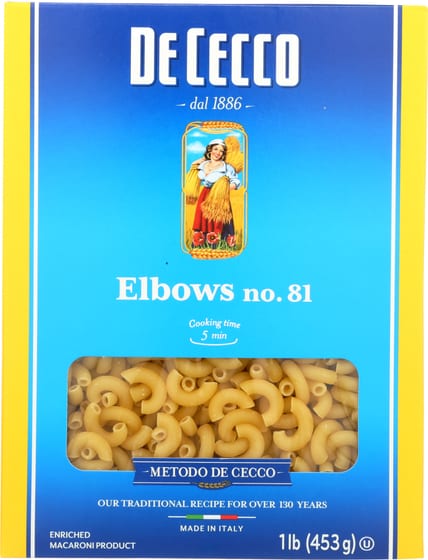 De Cecco: Pasta Elbows, 16 Oz